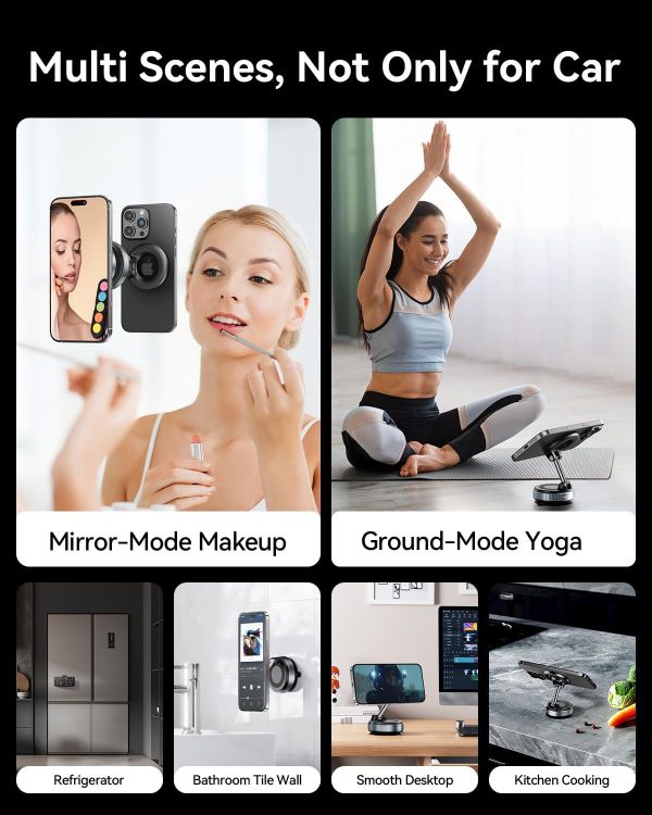 MRGLAS 2025 Upgraded Magsafe Car Mount Vacuum Suction Magnet... - Image 6