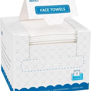 HOMEXCEL Face Towels,Disposable Makeup Remover Wipes,Super S...