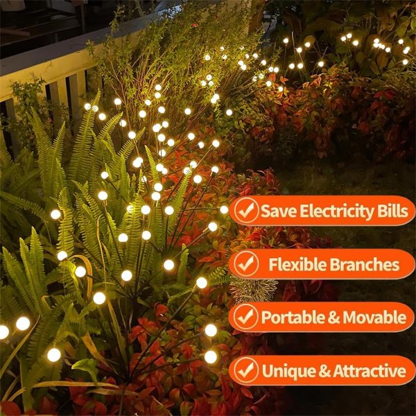 SIOTMERA 8 Count Solar Lights Outdoor Waterproof IPX5, Solar... - Image 2