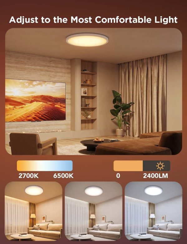 Govee Smart Ceiling Light, RGBIC LED Ceiling Light Fixture, ... - Image 3