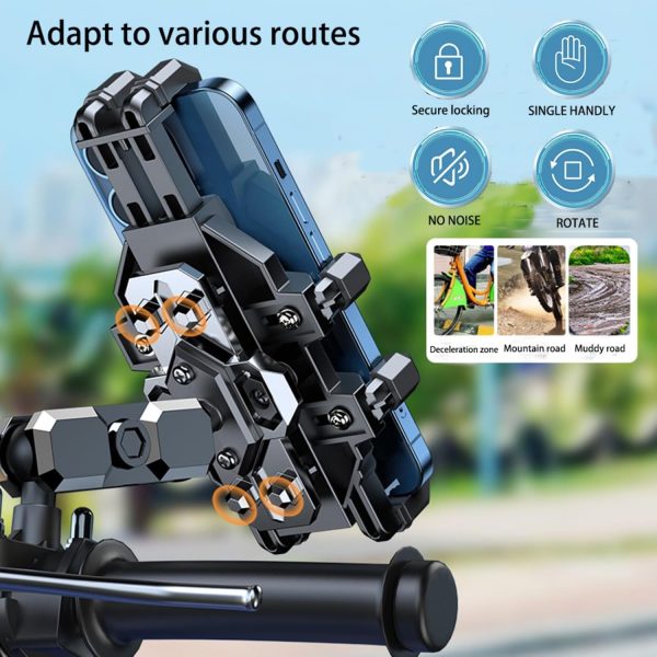 Cesicersi Motorcycle Phone Mount Holder - [Dual Dampener] [A... - Image 5
