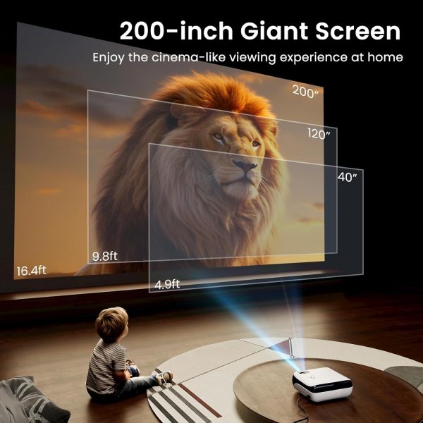HAPPRUN Native 1080P Bluetooth Projector, Full HD Portable O... - Image 6