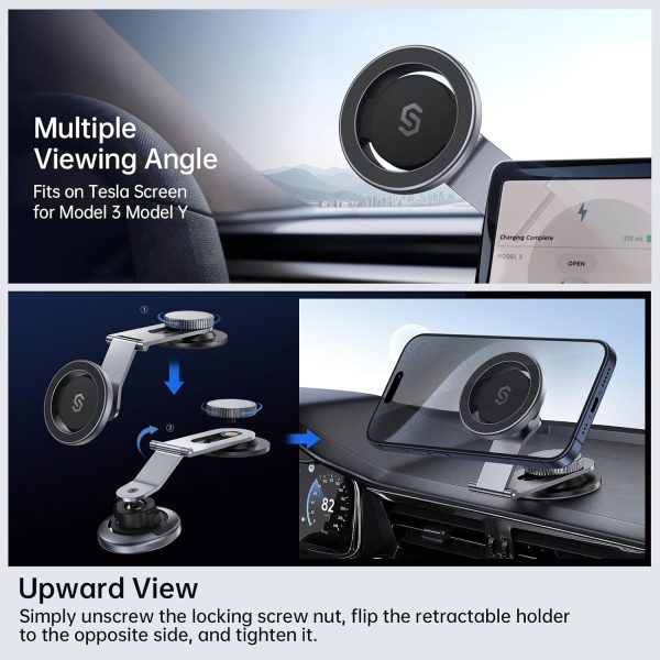SYNCWIRE Fits MagSafe Car Mount for Universal Dashboard, Tes... - Image 3