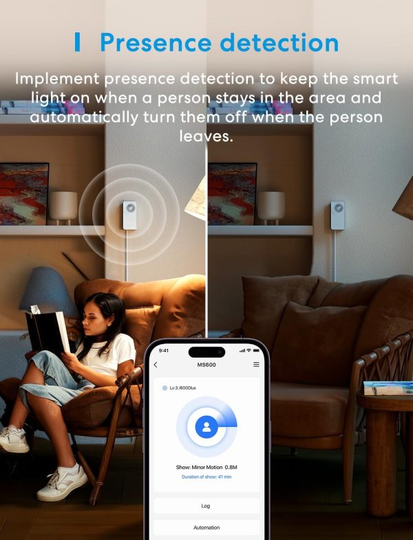 meross Motion and Presence Sensor, Motion Detector with Ligh... - Image 3