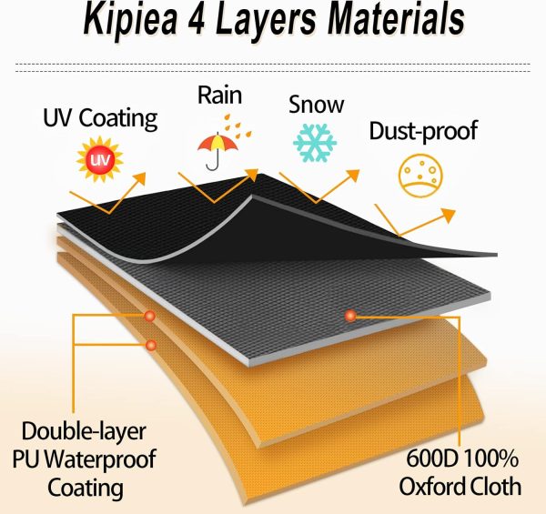 Kipiea 600D Patio Furniture Covers Waterproof Winter, Outdoo... - Image 7
