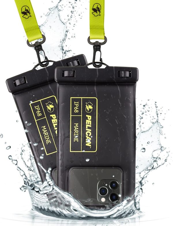 Pelican 2 Pack Marine - IP68 Waterproof Phone Pouch (Regular...