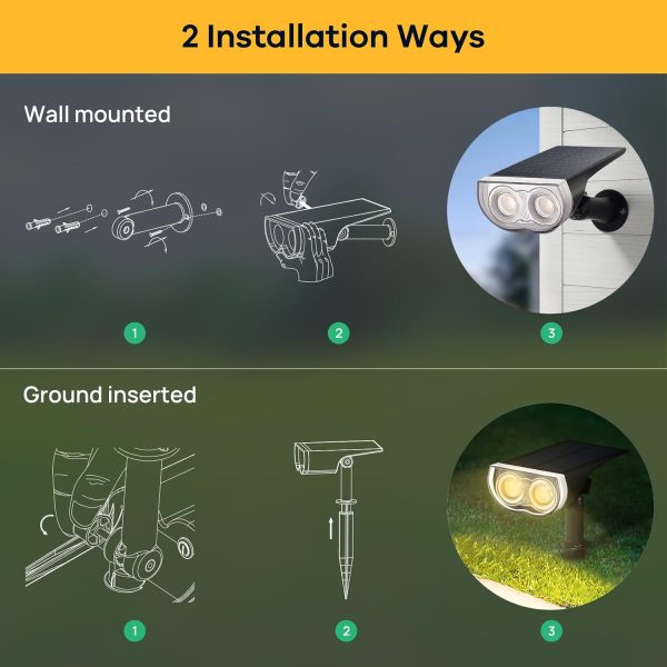 Linkind Solar Lights Outdoor StarRayS, Bright Solar Spot Lig... - Image 6