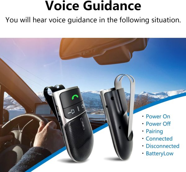 Bluetooth Car Speaker for Cell Phone, SUNITEC Hands Free Blu... - Image 9