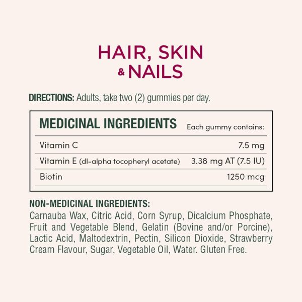 Nature’s Bounty Hair, Skin, Nails Gummies with Biotin, 80 Gu... - Image 5