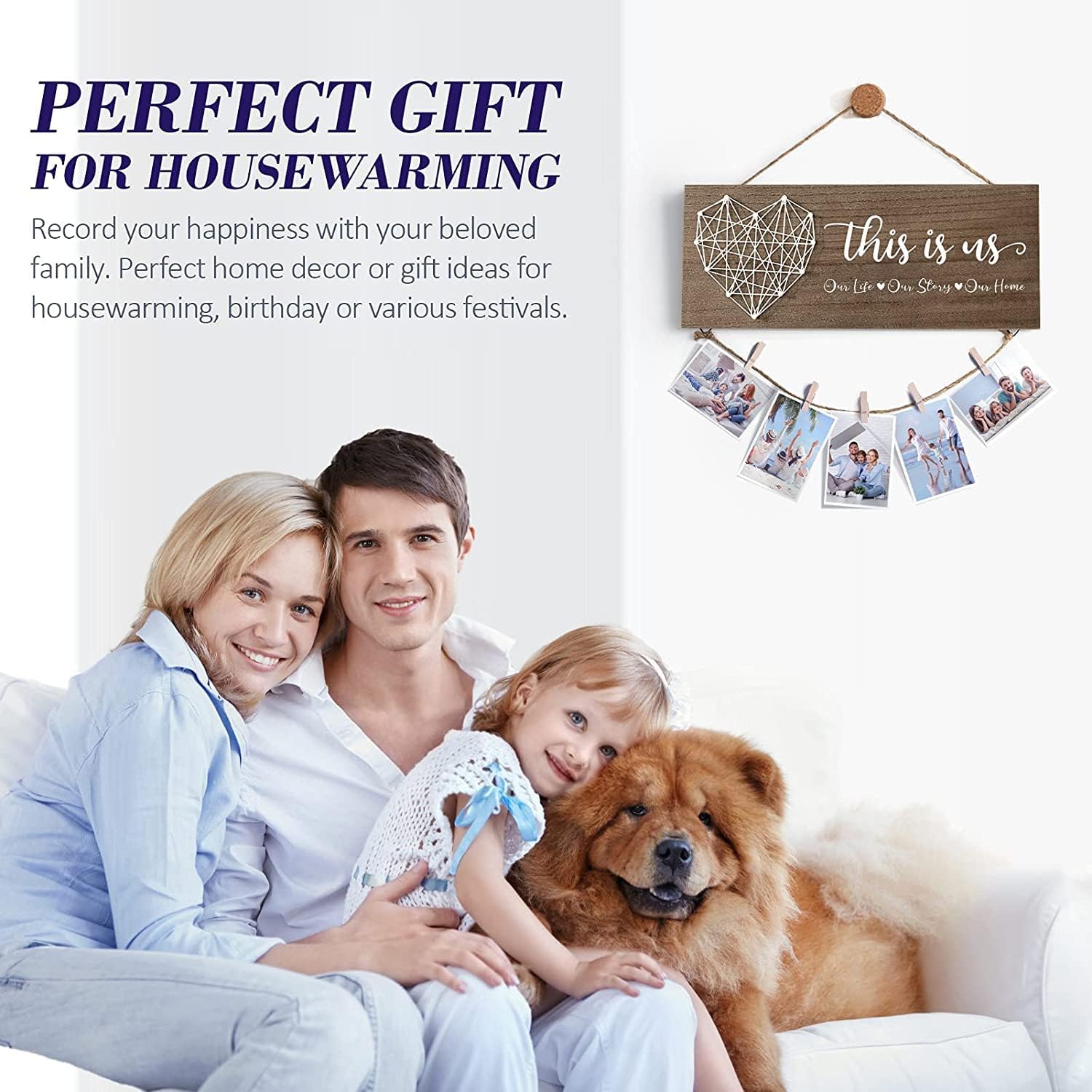 Baoswi Housewarming Gifts New Home Wall Decor Sign, This is …