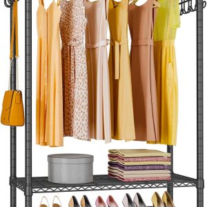 VIPEK R1 Heavy Duty Clothes Rack with Lockable Wheels, Rolli...