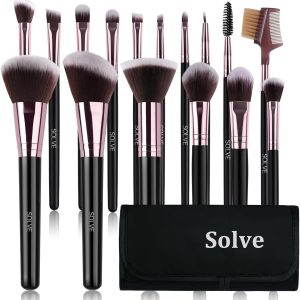SOLVE Makeup Brushes, 16 Pcs Premium Synthetic Makeup Brush ...
