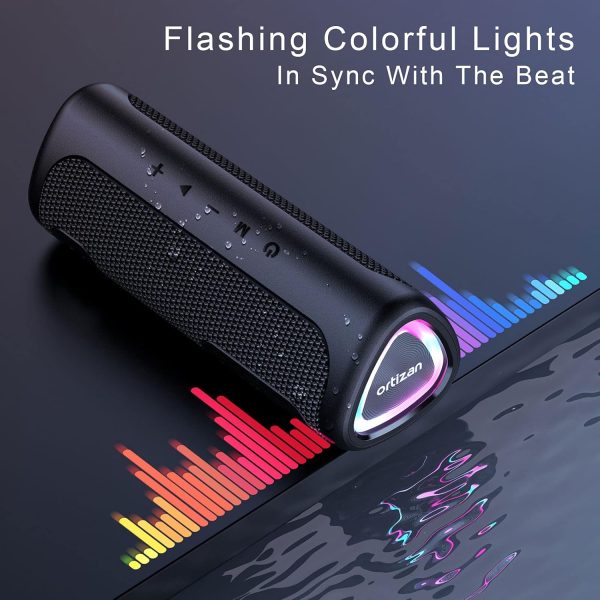 Ortizan Bluetooth Speaker Wireless, IPX7 Haut Parleur Blueto... - Image 5