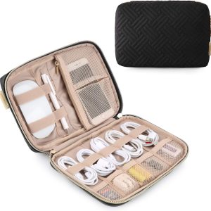 Bagsmart Travel Cable Organizer, Electronics Accessories Cas...