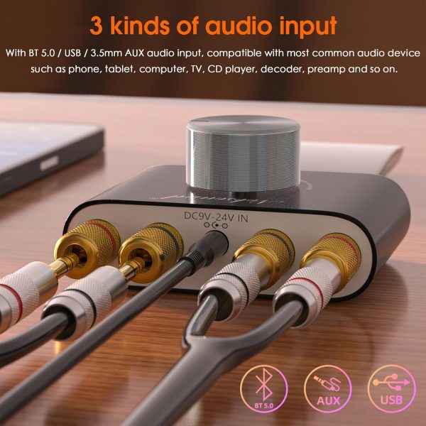 ​Nobsound Mini Bluetooth 5.0 Amplifier: 100W HiFi Stereo Amp... - Image 3