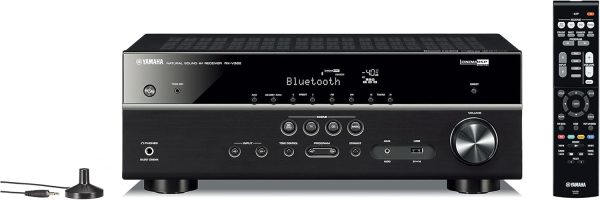 Yamaha Bluetooth AV Receiver Audio Component Black (RXV385 B...