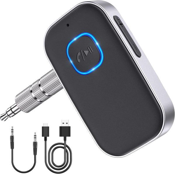Bluetooth Car Adapter, WOCBUY 3.5mm AUX Bluetooth Receiver f...
