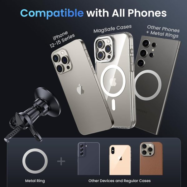Miracase for MagSafe Car Mount, Magnetic Phone Holder for Ca... - Image 5