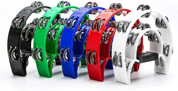 Musfunny Tambourine Double Row Metal Jingles Hand Held Percu... - Image 6