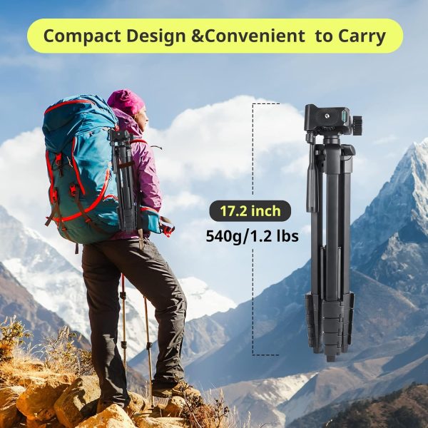 Sensyne 64" Phone Tripod Stand,Versatile Camera&iPad Tripod ... - Image 6