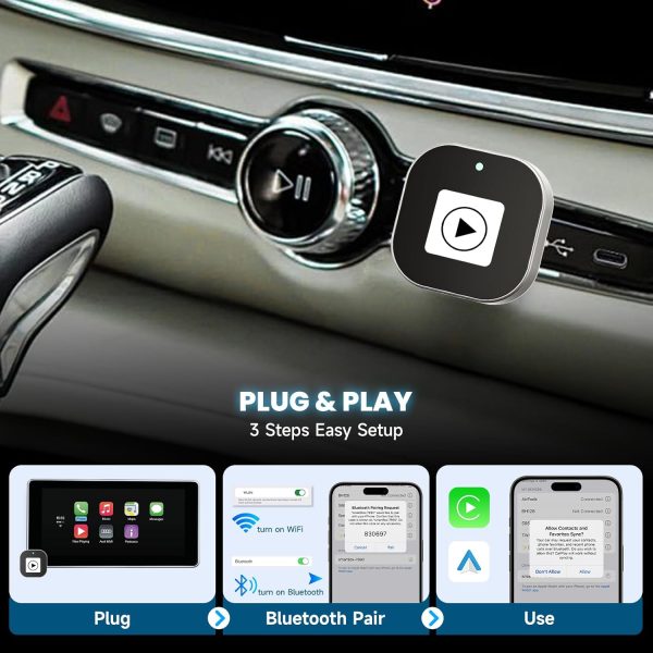 Spedal CL322 Wireless CarPlay & Android Auto Adapter – 2025 ... - Image 3