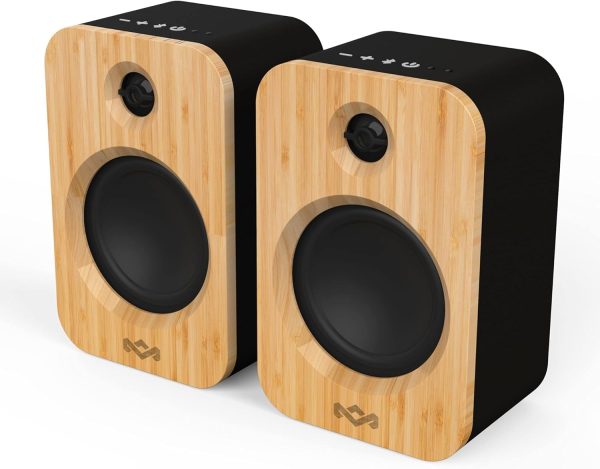 House of Marley Get Together Duo, Powerful Bookshelf Speaker...
