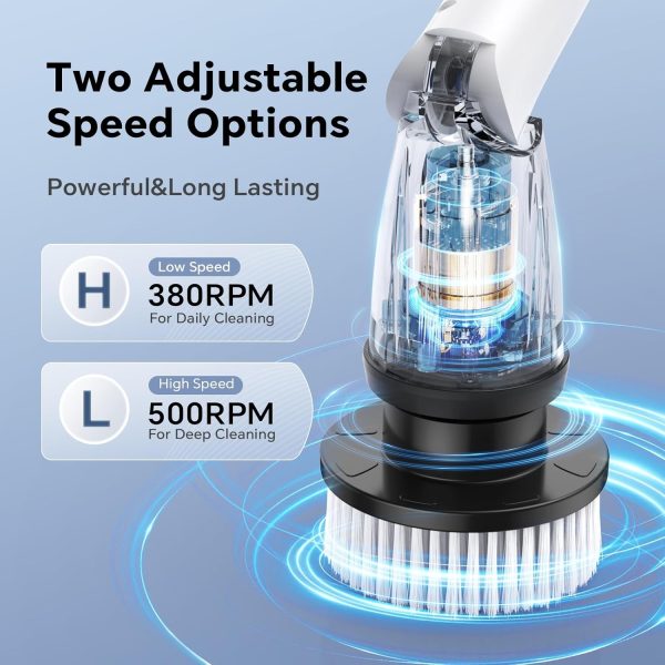 Electric Spin Scrubber with 7 Replaceable Brush Heads 3 Adju... - Image 5