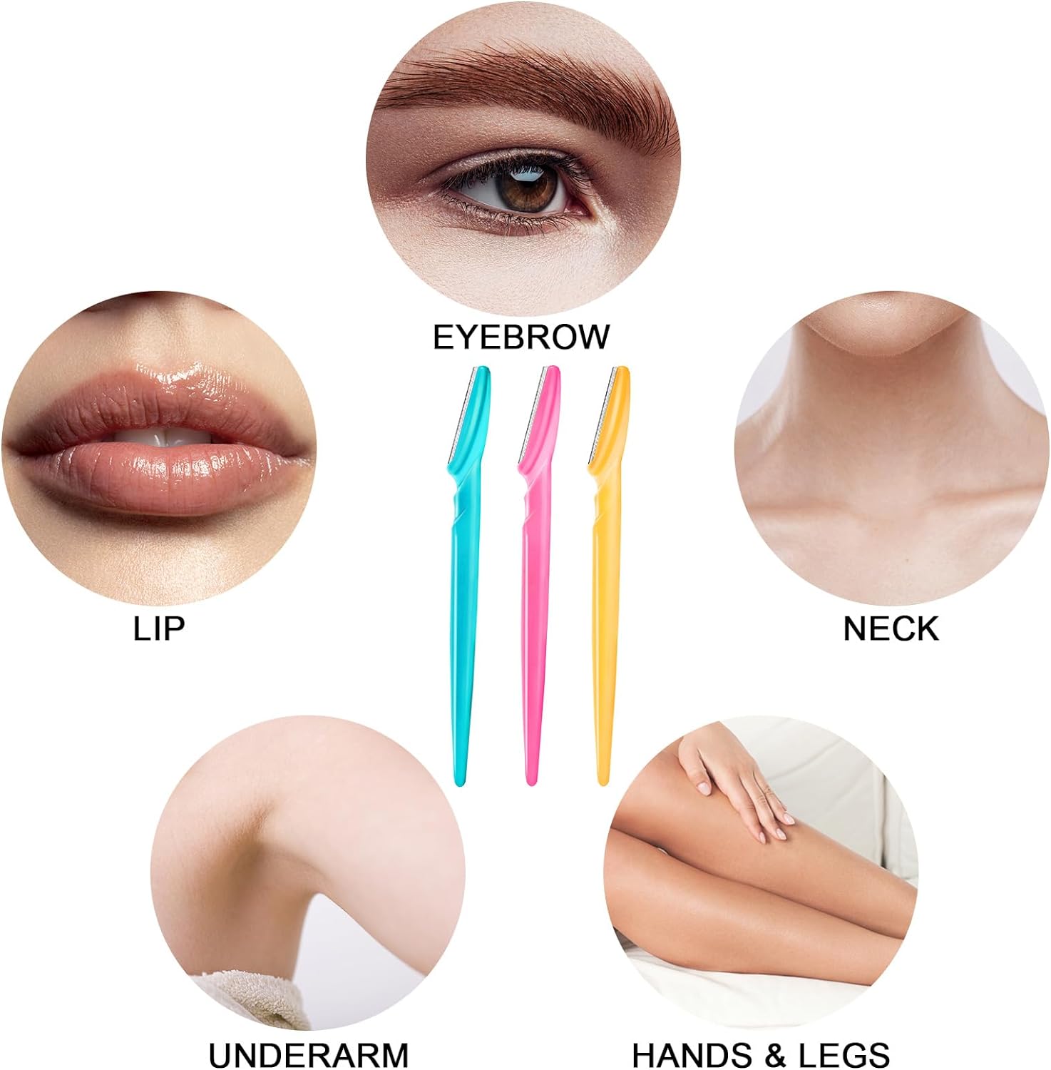 Eyebrow Razors for Women Face-12 Pcs Dermaplane Razor for Wo…