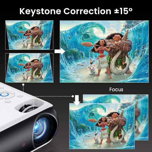 HAPPRUN Native 1080P Bluetooth Projector, Full HD Portable O... - Image 8