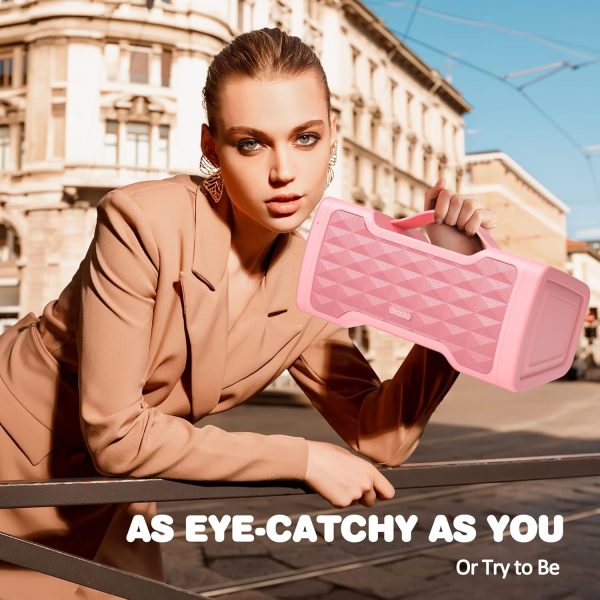 Oraolo Pink Bluetooth Speaker Louder 40W Portable Wireless S... - Image 4