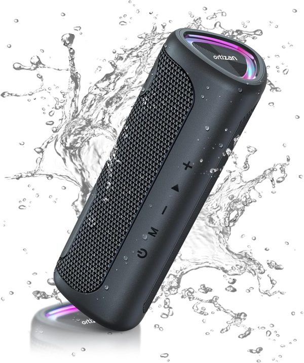 Ortizan Bluetooth Speaker Wireless, IPX7 Haut Parleur Blueto...