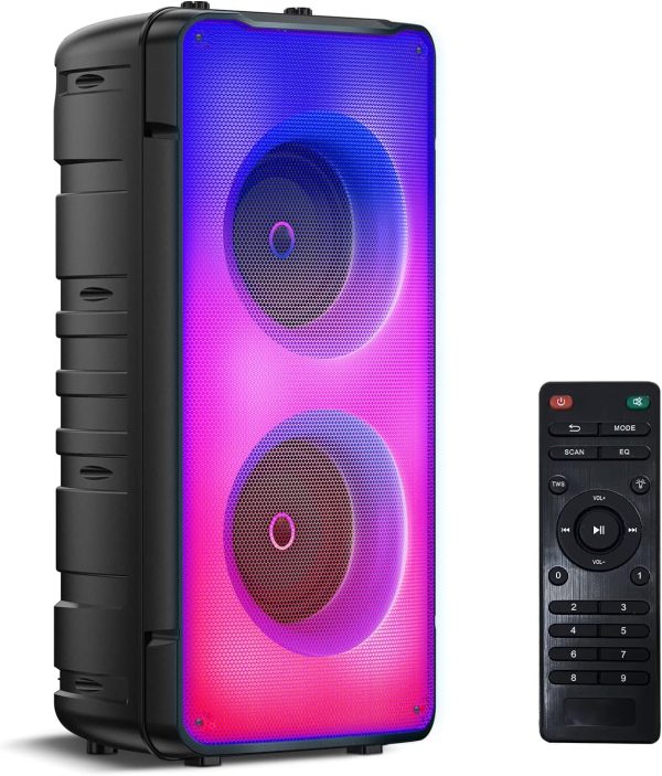 Bluetooth Speakers, 60W(80W Peak) Portable Loud Wireless Ste... - Image 9