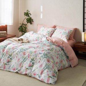 Wake In Cloud - Floral Comforter Set, Cottagecore Aesthetic ...