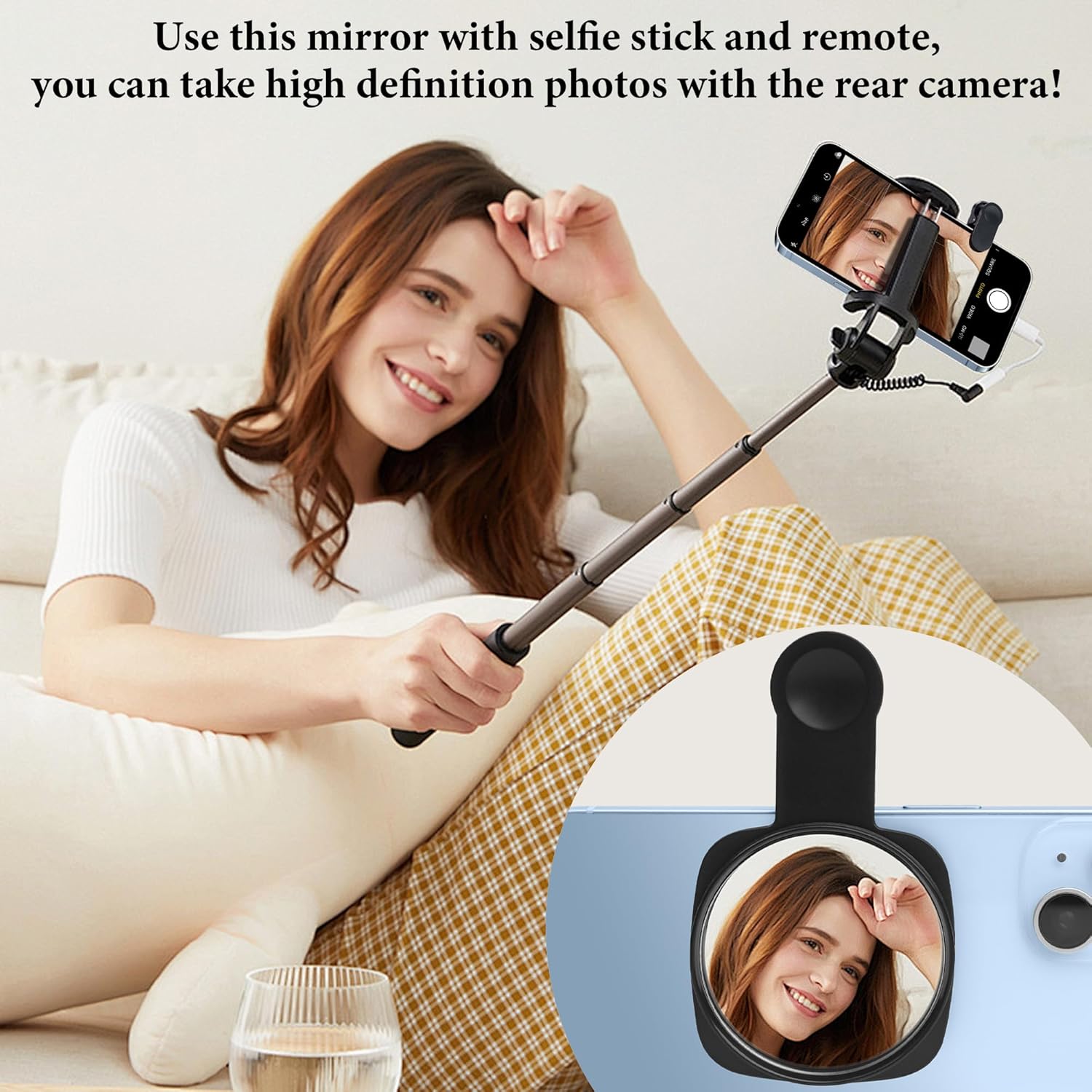 Phone Rear Camera Selfie Mirror – See How You Look in the Ba…