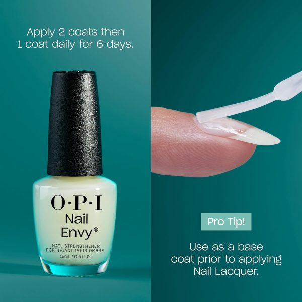 OPI Nail Envy Nail Strengthener | Clear & Opaque Crème Nail ... - Image 4