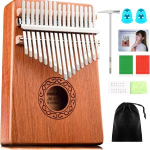 CAHAYA Kalimba Thumb Piano Beginner Set 17-Key Wooden Thumb ...
