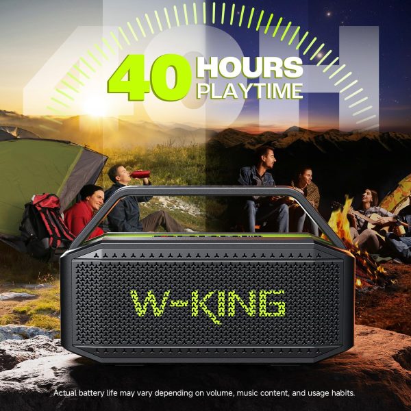 W-KING Bluetooth Speaker - (100W PEAK)60W Rich Bass, IPX6 Wa... - Image 7