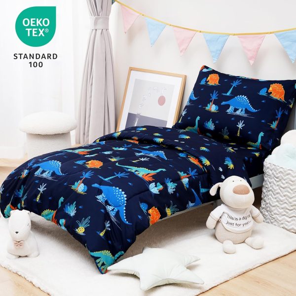 david's kids 4 Piece Toddler Bedding Set - Soft Breathable T... - Image 2