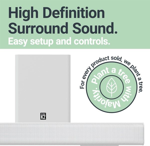 Majority K2 Sound Bar with Subwoofer | 150W Powerful Stereo ... - Image 4