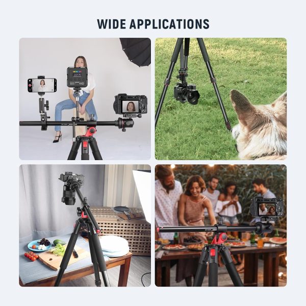 NEEWER 72 inch Camera Tripod Monopod with Center Column and ... - Image 8