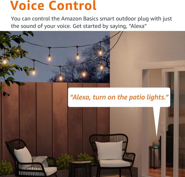 Amazon Basics Outdoor Smart Plug with 2 Individually Control... - Image 4