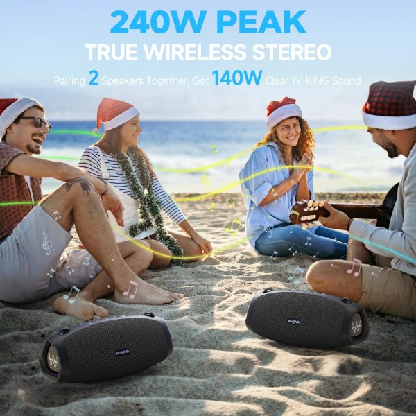W-KING Bluetooth Speaker Wireless,120W Max IPX6 Waterproof O... - Image 8