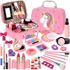 Kids Makeup Kit Girls Toys,Washable Makeup Kit Real Cosmetic...