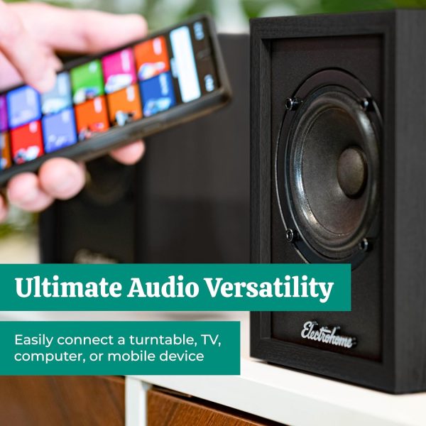 Electrohome Huntley Powered Bookshelf Speakers with Built-in... - Image 3