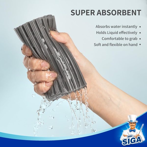 MR.SIGA Sponge Duster, Reusable Duster with Ridged Surface D... - Image 6