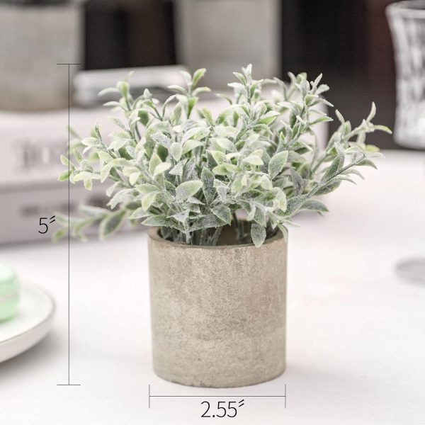 Der Rose 6pcs Fake Plants Artificial Plants Faux Plants for ... - Image 2