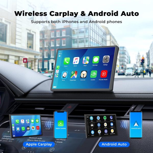 Volam 9'' Apple Carplay Screen for Car, Compatible with Appl... - Image 2