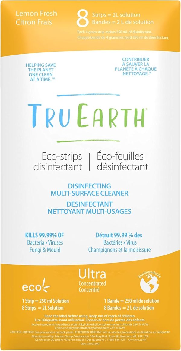 Tru Earth Multi-Surface Cleaner Eco-Strips | Plastic Jug-Fre...
