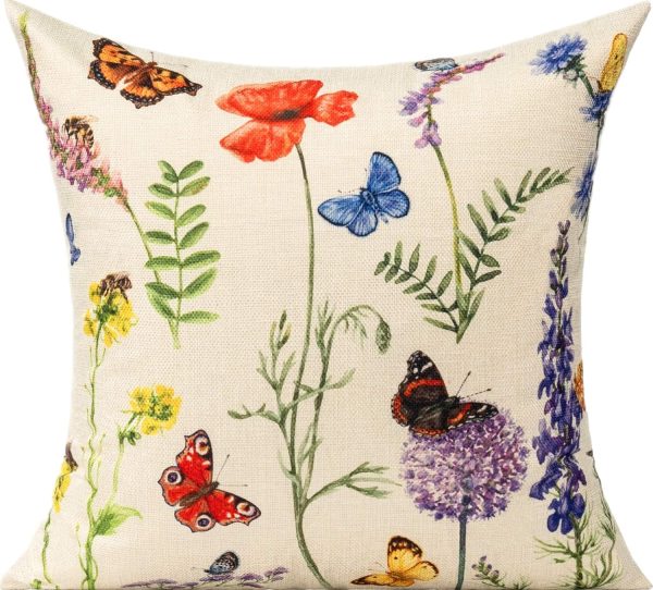 All Smiles Outdoor Throw Pillow Covers Cushion Covers Patio ... - Image 3