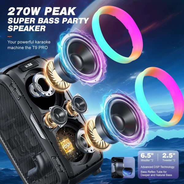 W-KING 270W PEAK Bluetooth Speaker Wireless Portable Loudest... - Image 3